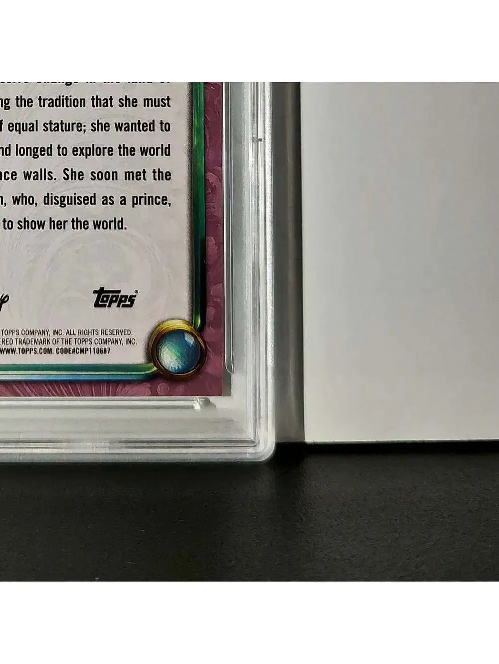 Jasmine 2025 Topps Disney Cartoon Princess #156 Card Aladdin PSA 9 Mint